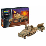 KIT PARA MONTAR REVELL SWS WITH FLAK 43 AND SD.AH.58 AMMO TRAILER 1/72 252 PEÇAS REV 03293